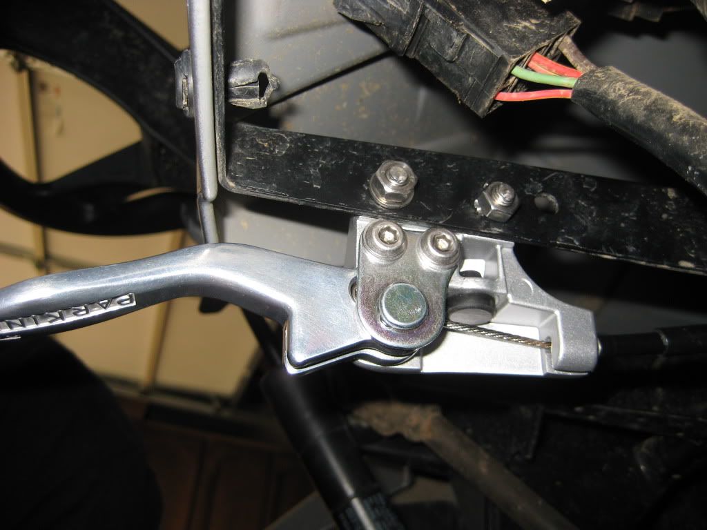 New take on cable parking brake Polaris RZR Forum RZR